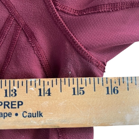LULULEMON Daily Practice Jacket Hooded In Wine Berry Size 4 Stretch Full Zip - Picture 11 of 13